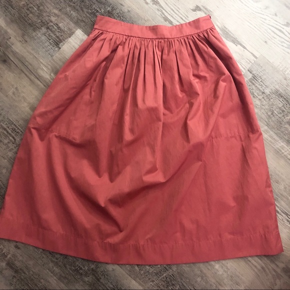 Zara Dresses & Skirts - ZARA Salmon Strawberry Pink Midi Modest Skirt